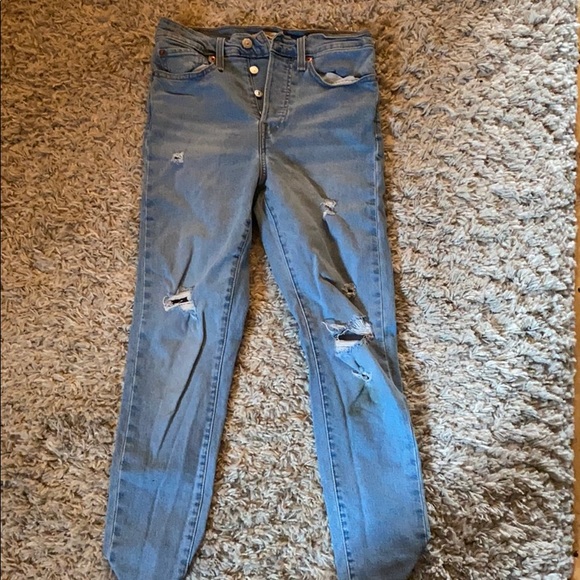 Levi's Denim - LEVIS WEDGIE FIT RIPPED JEANS